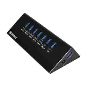 Sandberg USB 3.0 Hub 6+1 ports vozlišče