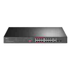 TP-LINK 16-Port 10/100 Mbps + 2-Port Gigabit Rackmount switch stikalo z 16-Port PoE+