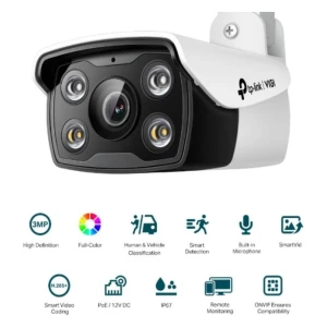 TP-LINK VIGI 3MP zunanja Full-Color Bullet mrežna kamera C330 6mm