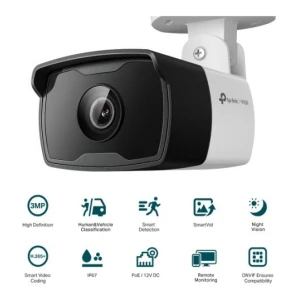 TP-LINK VIGI 3MP zunanja IR Bullet 6mm mrežna kamera (do 2304 × 1296 H.265+ 25fps)