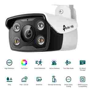 TP-LINK VIGI 4MP zunanja Full-Color Bullet mrežna kamera (do 2560 × 1440 H.265+ 30fps)