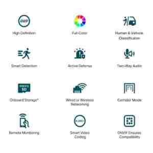 TP-LINK VIGI 4MP Full-Color Wi-Fi Turret mrežna kamera (do 2560X1440 H.265+ 30fps)