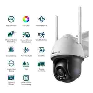 TP-LINK VIGI 4MP zunanja Full-Color Wi-Fi Pan Tilt mrežna kamera (do 2560X1440 H.265+ 30fps)