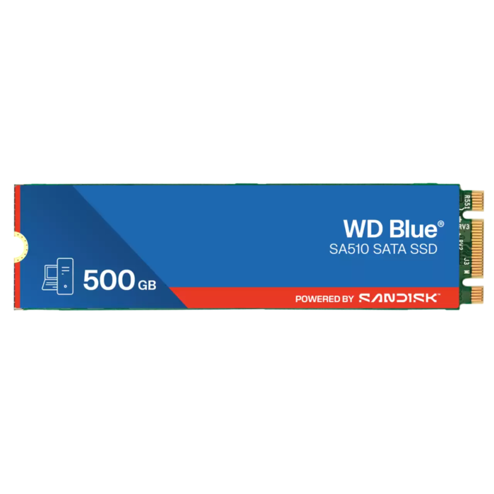 SanDisk 500GB WD Blue SA510 M.2 2280 SATA 6Gb/s SSD disk - slika 2