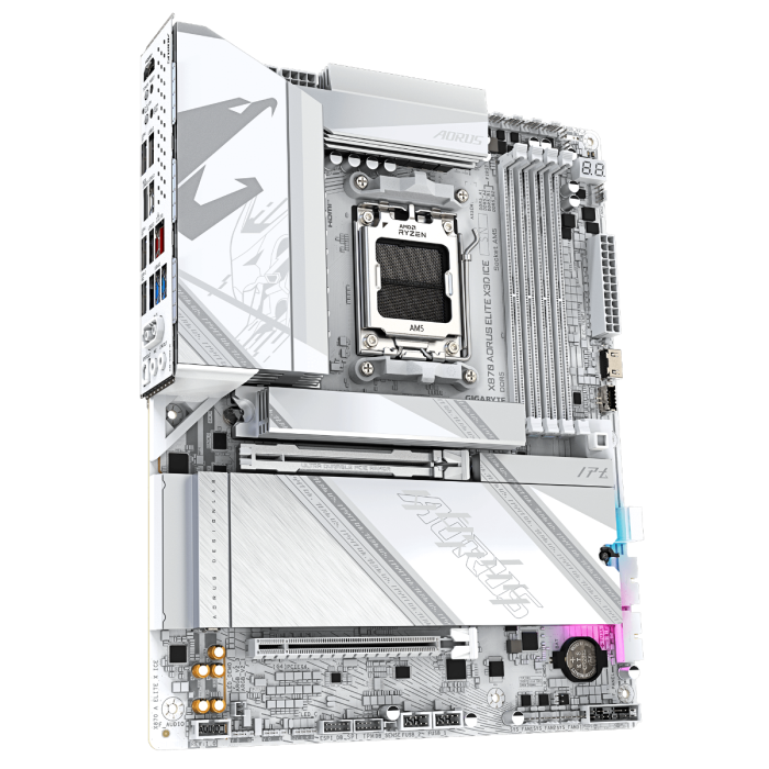 GIGABYTE X870 AORUS ELITE X3D ICE, DDR5, SATA3, USB4, DP, 5GbE, WiFi 7, AM5 ATX - slika 3