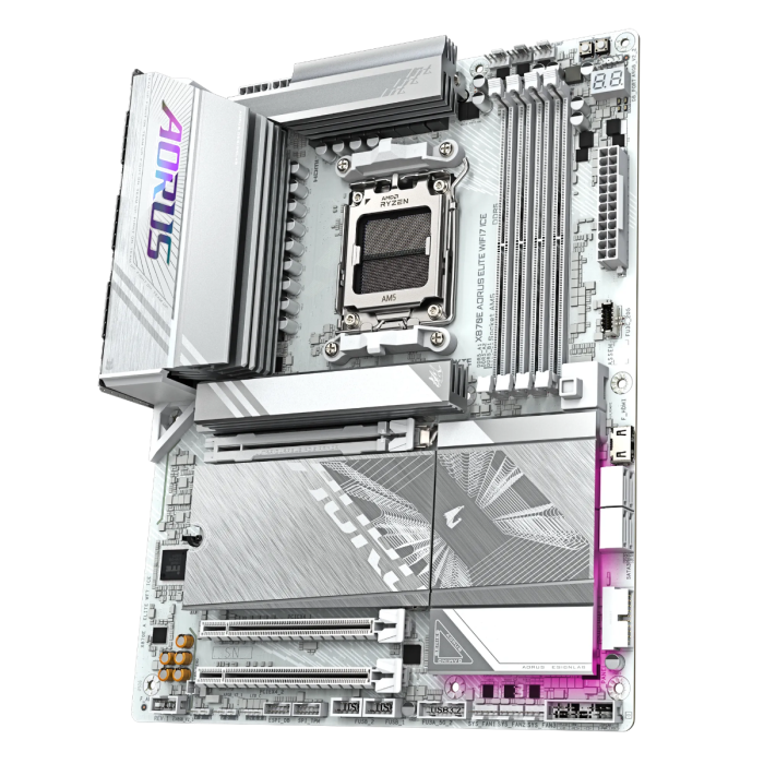 GIGABYTE X870E AORUS ELITE WIFI7 ICE, DDR5, SATA3, USB4, DP, 2.5GbE, WiFi 7, AM5 ATX - slika 5