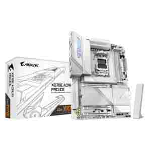 GIGABYTE X870E AORUS PRO ICE, DDR5, SATA3, USB4, DP, 2.5GbE, WiFi 7, AM5 ATX
