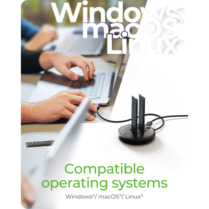 IcyBox IB-1612MCL-C31 priklopna in postaja za kloniranje M.2 NVMe SSD diskov - slika 6