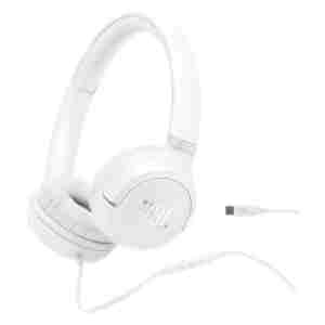 JBL Tune 530C USB-C žične naglavne slušalke, bele