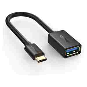 Ugreen USB-C (M) na USB 3.0 (Ž) OTG kabel črn - polybag