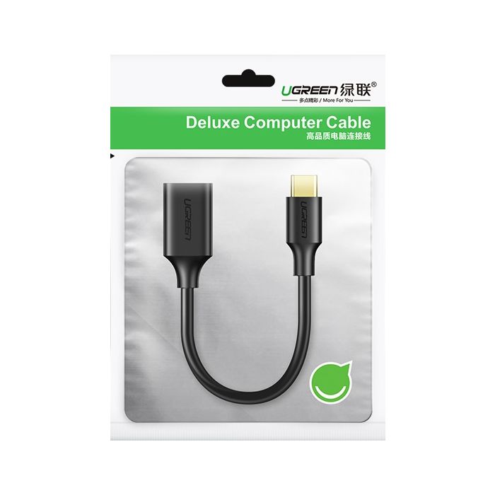 Ugreen USB-C (M) na USB 3.0 (Ž) OTG kabel črn - polybag - slika 2