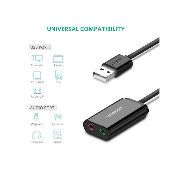 Ugreen USB 2.0 na 3.5mm avdio adapter - box - slika 6