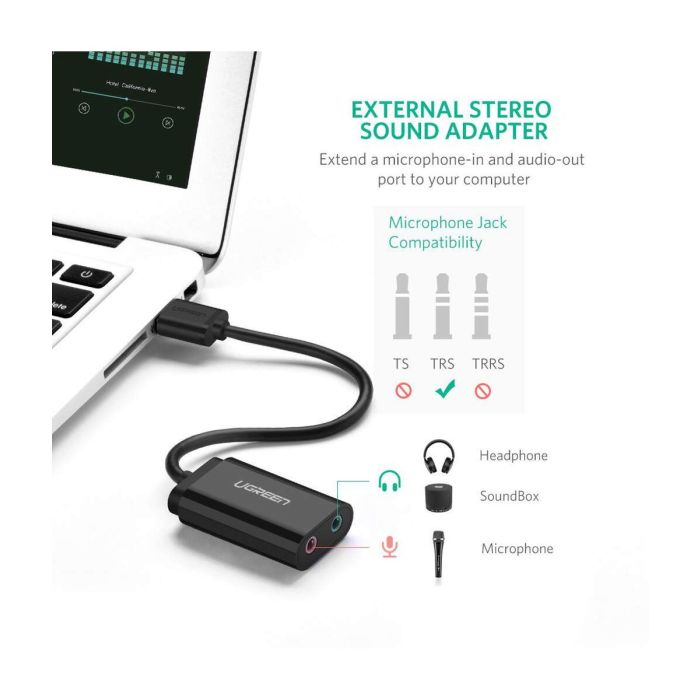 Ugreen USB 2.0 na 3.5mm avdio adapter - box - slika 4