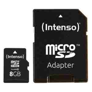 Intenso 8GB microSDHC Class 10 25MB/s spominska kartica