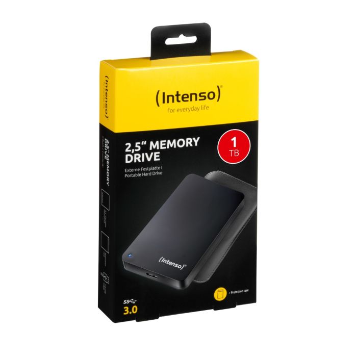 Intenso zunanji disk 1TB 2,5 Memory Drive USB 3.0 Črn + etui - slika 3