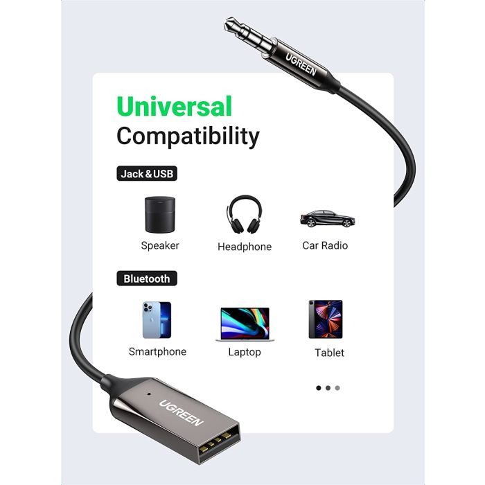 Ugreen Bluetooth USB/Aux adapter za avto - slika 4