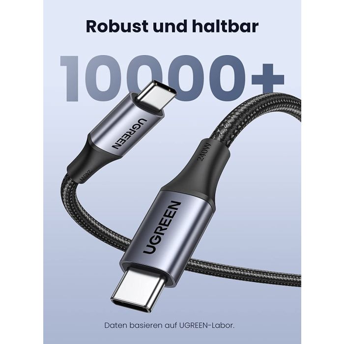 UGREEN 240W USB-C v USB-C polnilni kabel, 2M - slika 2