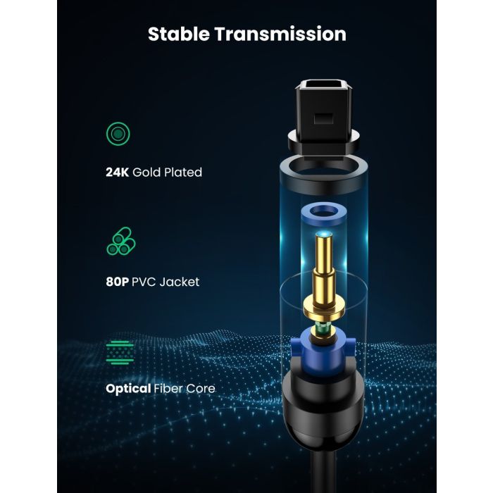 Ugreen Toslink optični kabel 3 m - polybag - slika 3