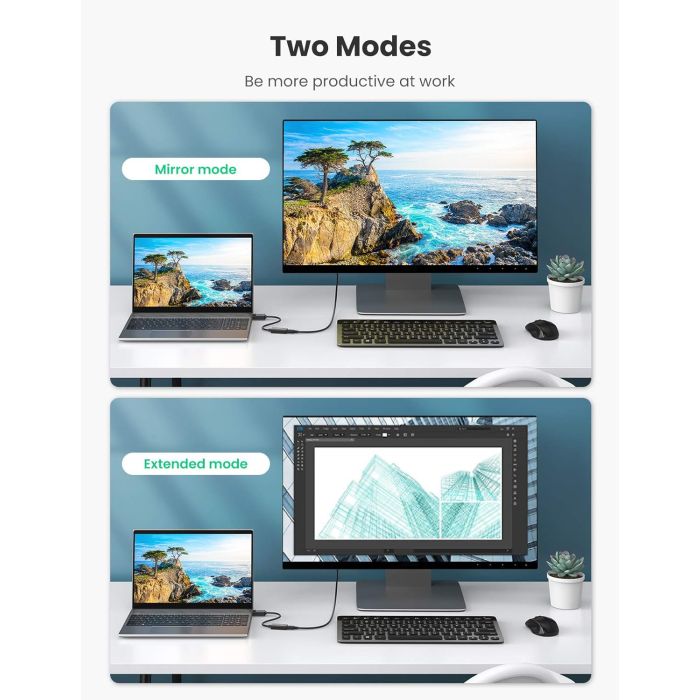 Ugreen DisplayPort v HDMI adapter 4K@60Hz - slika 3