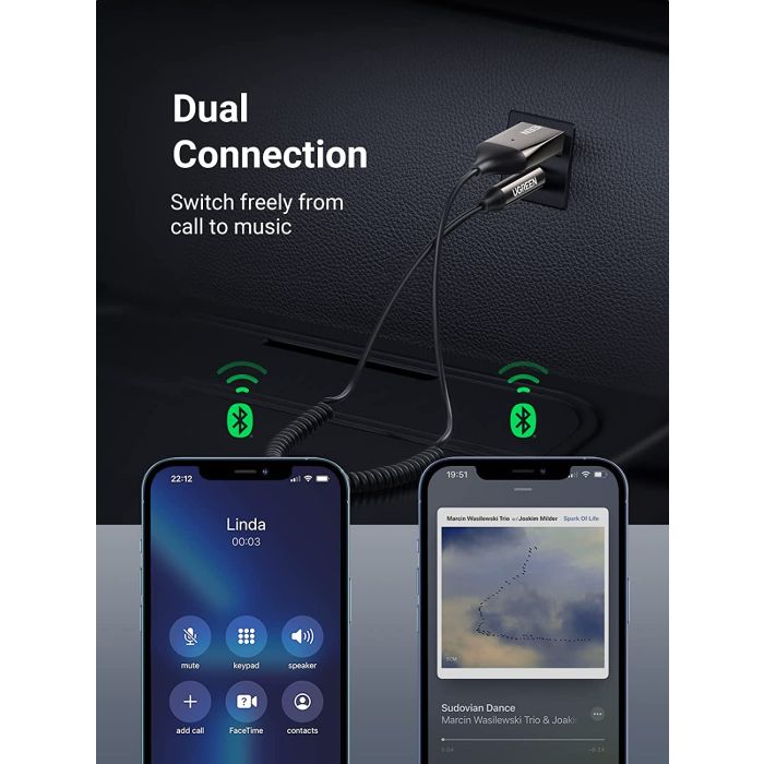 Ugreen Bluetooth USB/Aux adapter za avto - slika 5