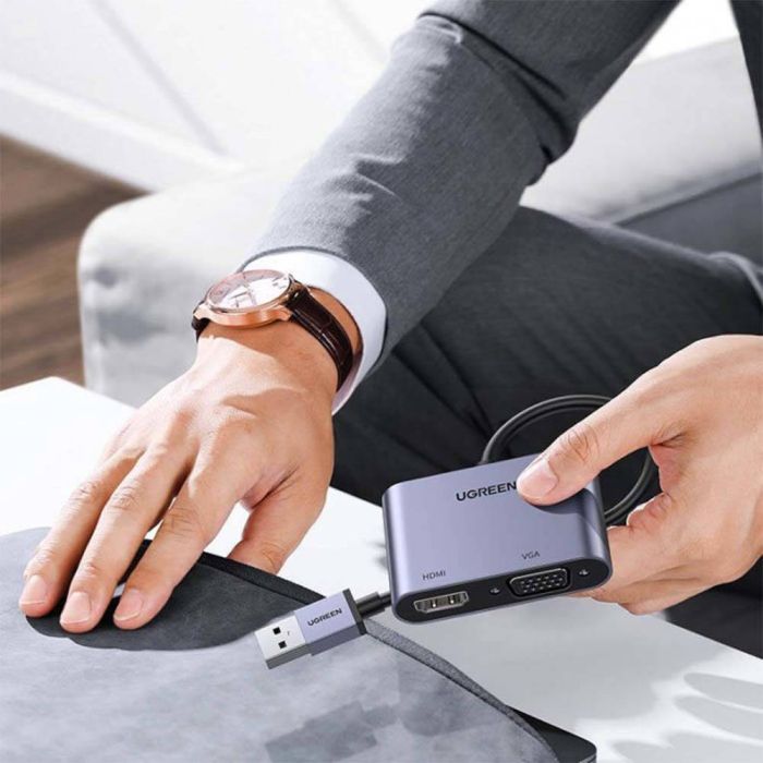 Ugreen USB 3.0 na HDMI / VGA adapter 20518 - slika 4