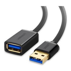 Ugreen USB 3.0 podaljšek (M na Ž) črn 1.5 m - polybag