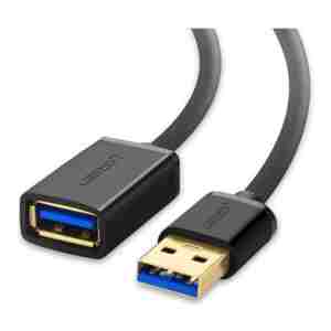 Ugreen USB 3.0 podaljšek (M na Ž) črn 3m - polybag