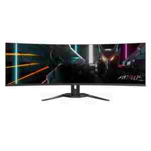 GIGABYTE AORUS CO49DQ 49 OLED DQHD ukrivljen monitor, 5120 x 1440, 0.03ms, 144Hz, zvočniki