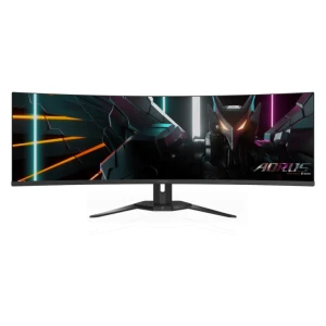 GIGABYTE AORUS CO49DQ 49 OLED DQHD ukrivljen monitor, 5120 x 1440, 0.03ms, 144Hz, zvočniki