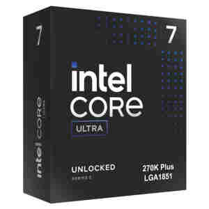 Procesor Intel LGA1851 Ultra 7 270K Plus 24C/24T 3.2GHz/5.5GHz BOX 125W/250W grafika Intel Xe brez hladilnika