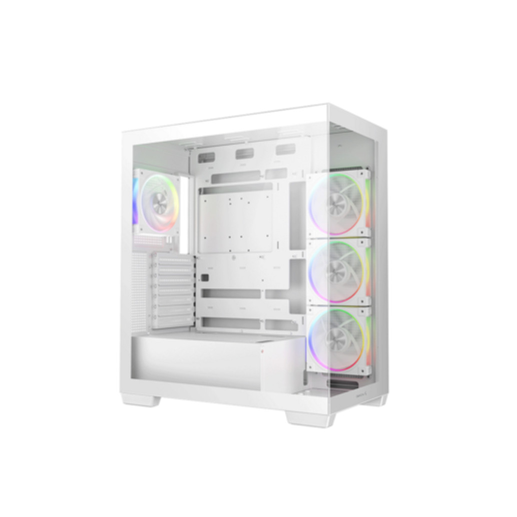 Ohišje Deepcool CG580 4F WH V2 MidiATX - bel RGB - slika 2