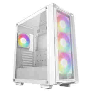 Ohišje Deepcool CC560 MESH V2 MidiATX - bel ARGB
