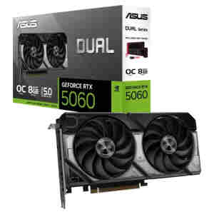 Grafična kartica nVidia RTX5060 Asus Dual - 8GB GDDR7 (90YV0N12-M0NA00)