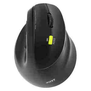 Miš brezžična + Bluetooth ergonomska Port Ergo 2400DPI za desničarje 5 gumbov črna (910007)