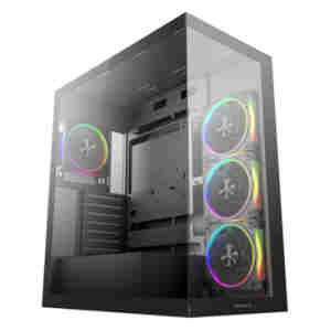 Ohišje Deepcool CG580 4F V2 MidiATX - črna RGB