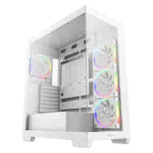 Ohišje Deepcool CG580 4F WH V2 MidiATX - bel RGB
