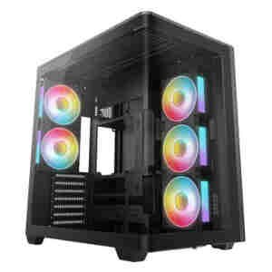 Ohišje Deepcool CG590U 5F MidiATX - črna ARGB