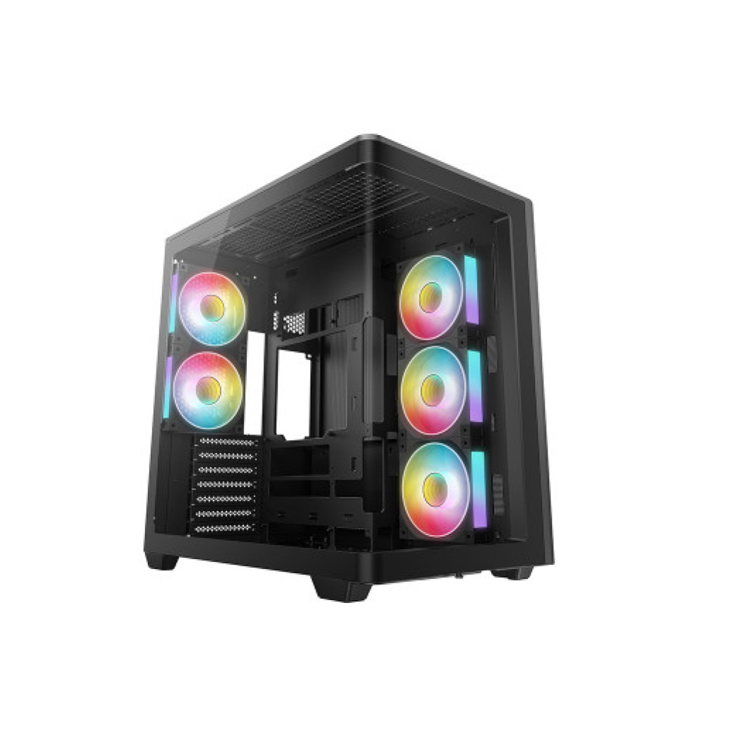 Ohišje Deepcool CG590U 5F MidiATX - črna ARGB