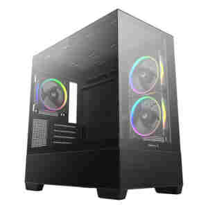 Ohišje Deepcool CG380 3F MidiATX - črna RGB