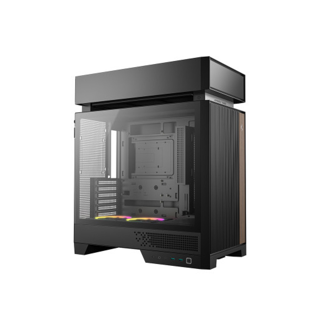 Ohišje Deepcool CL660 MidiATX - črna ARGB - slika 2