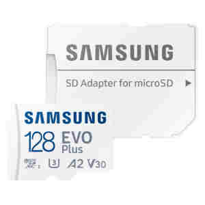 Spominska kartica microSDXC 128GB Samsung Evo Plus 160MB/s/U3 V30 UHS-I A2 +adapter (MB-MC128SA)