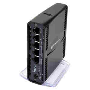 Usmerjevalnik brezžični Mikrotik AX hAP ax2 WiFi6 802.11ax AX1200 867Mbit/s dualband pasivni PoE 5xLAN 1x notranja antena (C52iG-5HaxD2HaxD-TC)
