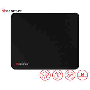 Podloga za miško Genesis mikrovlakna 300x250x2,5 CARBON M 500 LOGO vodoodporna črna ()