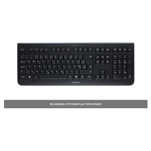 Tipkovnica brezžična Cherry KW 3000 SLO | SLO gravura črna (JK-3000GB-2)