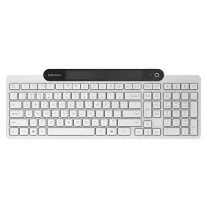 Tipkovnica Bluetooth Lenovo 800 Multi Device samopolnilna solarna SLO | bela (GY41R69602)