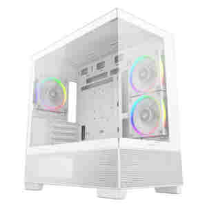 Ohišje Deepcool CG380 3F MidiATX - bel RGB