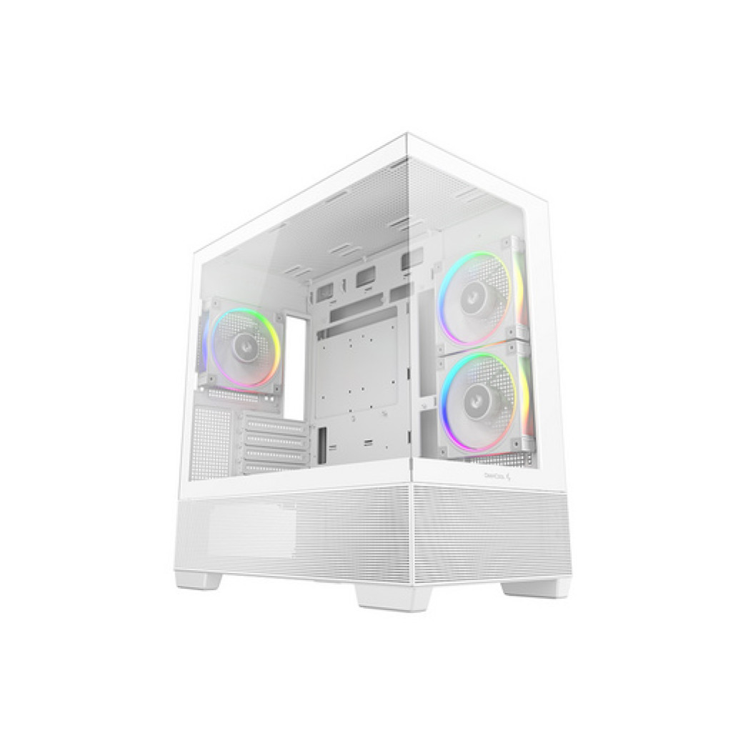Ohišje Deepcool CG380 3F MidiATX - bel RGB