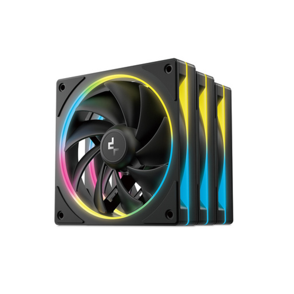 Ventilator Deepcool FL12 120mm črna ARGB (3 pack)