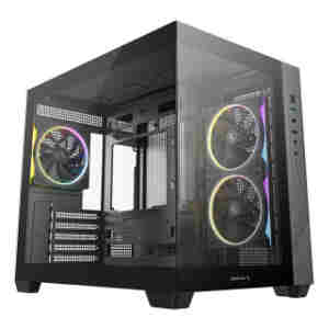 Ohišje Deepcool CG330 3F microATX - črna RGB