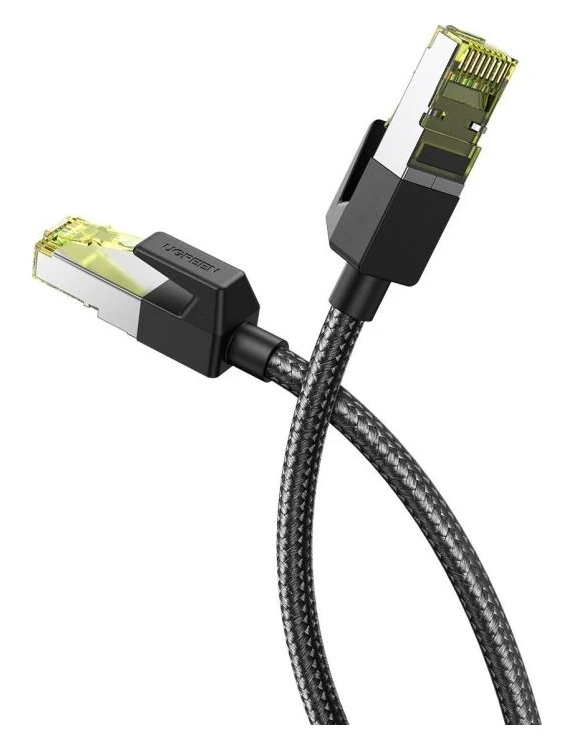 Ugreen UTP Cat7 oklopljen pleten okrogel kabel z modularnim RJ45 Ethernet priključkom 5M